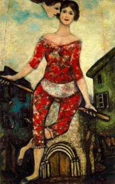 Marc Chagall Painting - El acróbata contemporáneo Marc Chagall